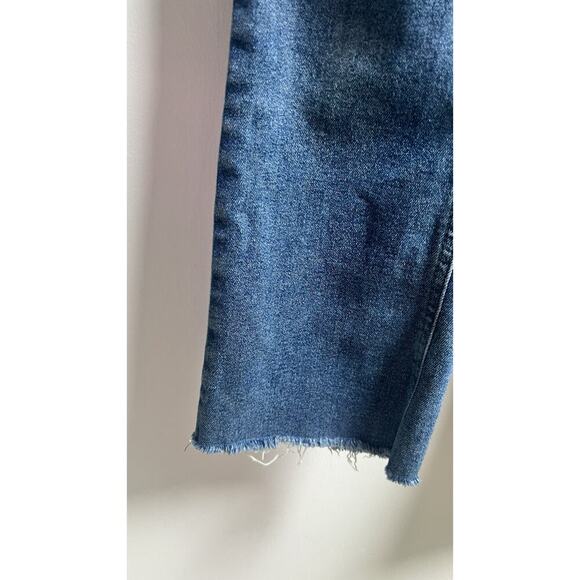 We The Free People Blue Shayla Skinny Bootcut‎ Crop Flare Denim Size 27 Stretch - Picture 4 of 10